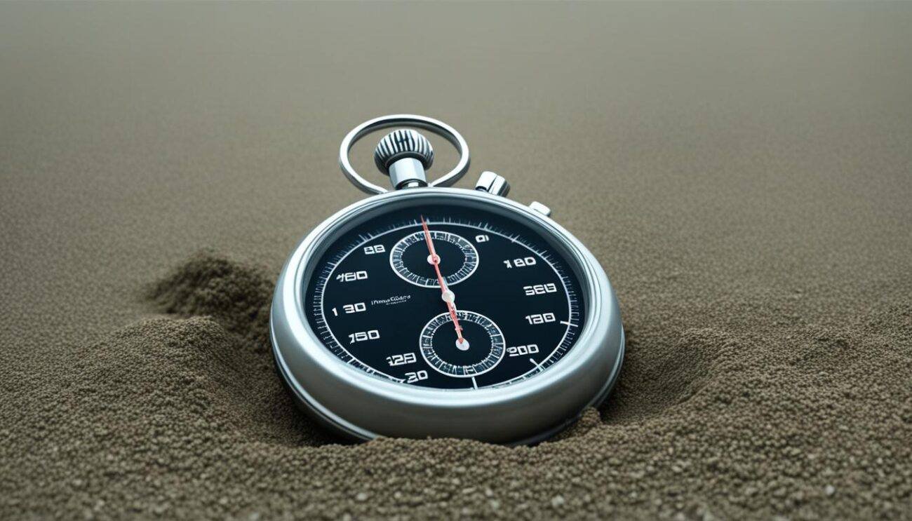 premature ejaculation a stop watch on the sand 