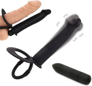 Double-Ended Adjustable Dildofor men with vibration