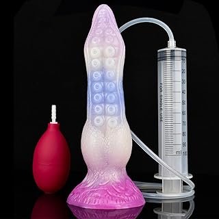 Tentacle Squirting Dildo with Suction Cup Soft Realistic Octopus Silicone Anal Plug Ejaculating Dildo Waterproof Personal ...