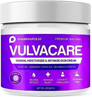 Pharmapulse Vaginal Moisturizer, Vulva Balm Cream, Intimate Skin Care, Menopause Support - Relieves Dryness, Itching, Burn...