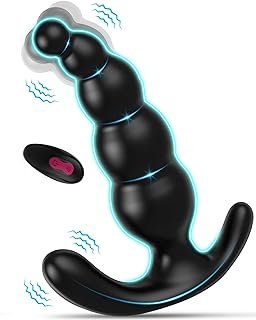 Remote Control Beaded Prostate Massagers,BOMBEX Edgar, Discreet Wearable Anal Vibrator with 9 Vibrating Modes, Dual Pleasu...