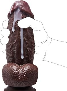 2.67'' Diameter Realistic Huge Dildo, 8†Thick Black Dildos with Strong Suction Cup for Hands-Free and Anal Play, Lubisey ...